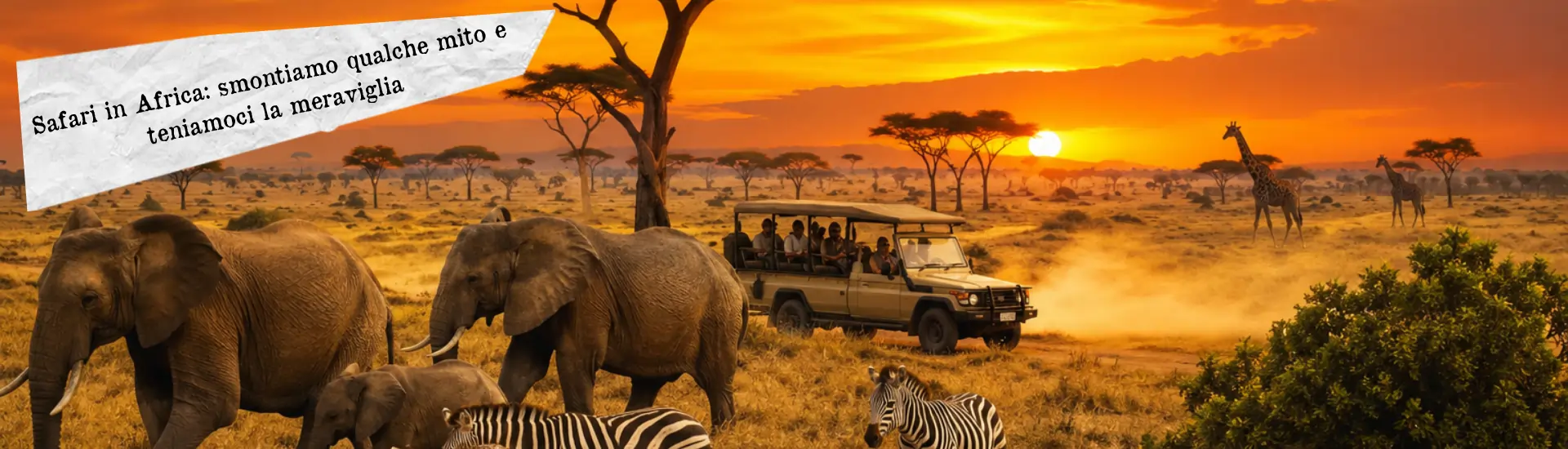 Safari in Africa smontiamo qualche mito e teniamoci la meraviglia larga