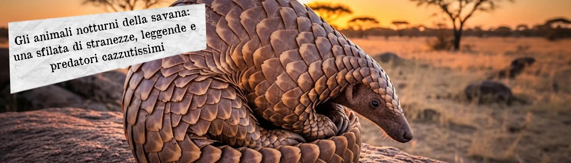 animali notturni savana larga