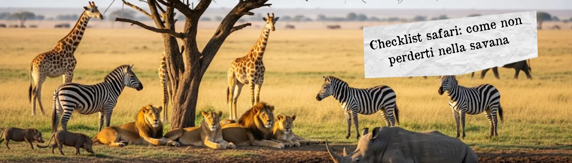 checklist safari larga