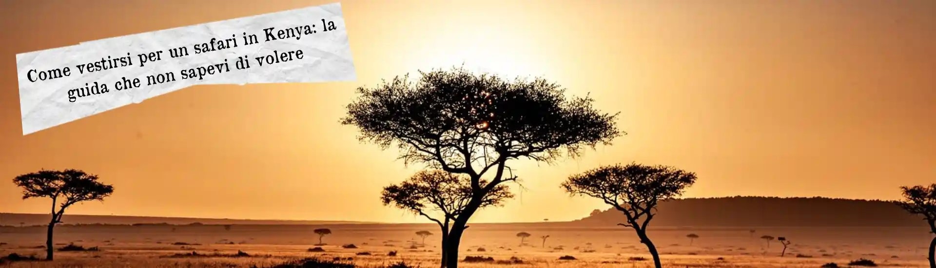 come vestirsi kenya larga