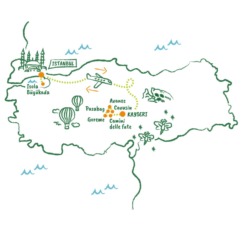 Mappa Cappadocia