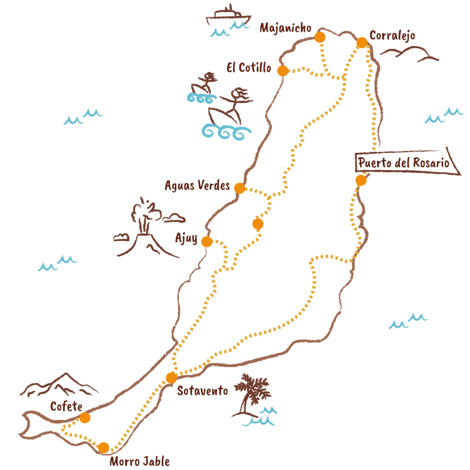 Mappa Fuerteventura