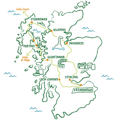 Mappa Scozia
