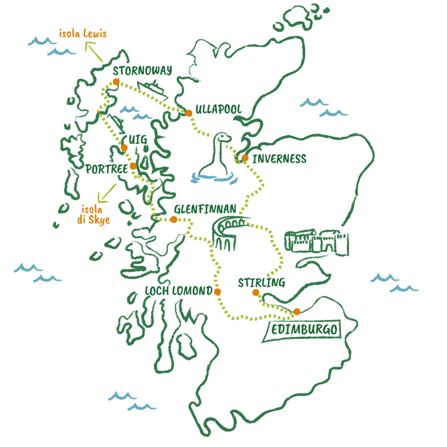 Mappa Scozia