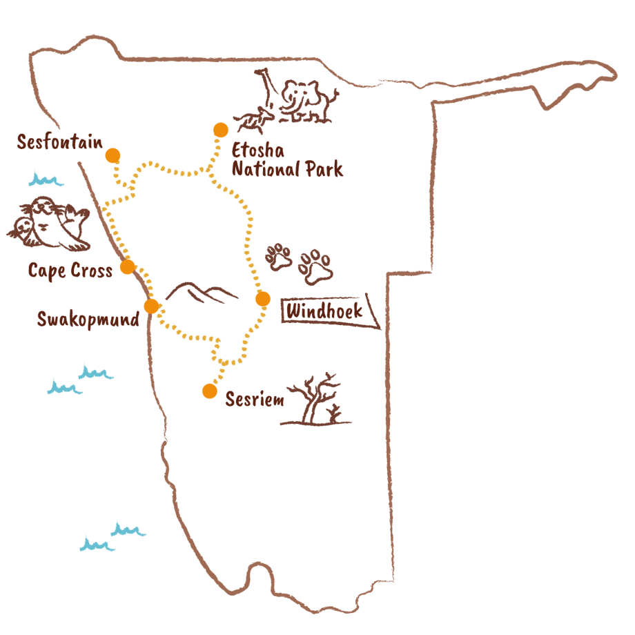 Mappa Namibia