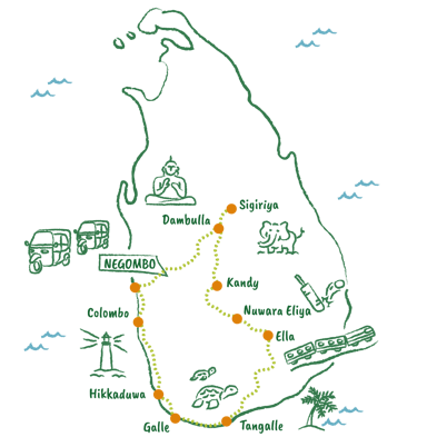 Mappa Sri Lanka