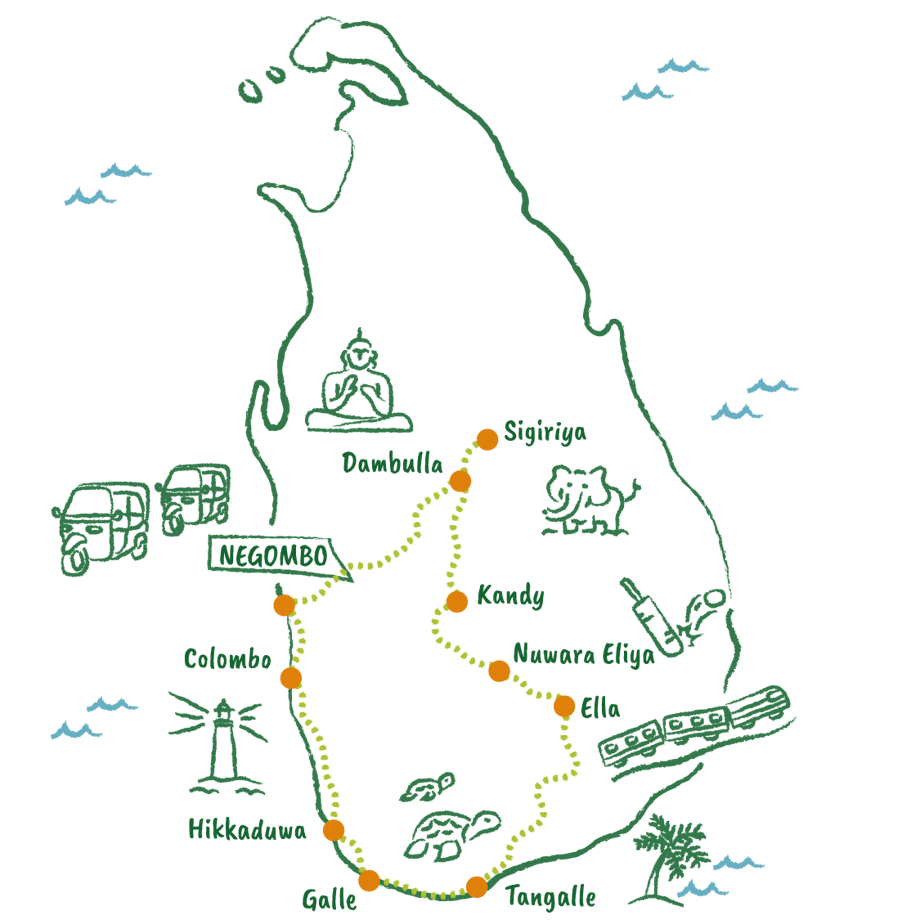 Mappa Sri Lanka